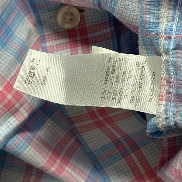 Vineyard Vines Classic Fit Tucker Button Down Shirt in Pink and Blue Plaid - US - Picture 8 of 10